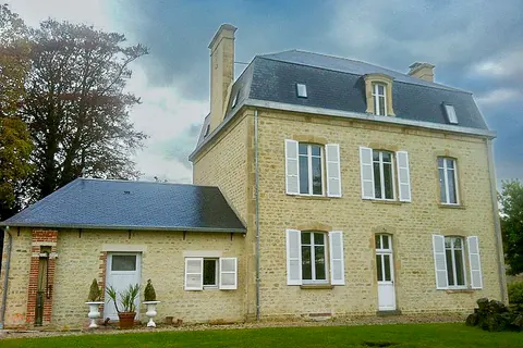 Jointoiement traditionnel — maisons — Joint à Carentan.