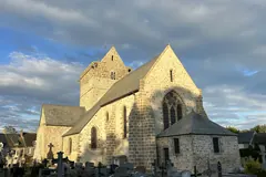 Enduits, joints et façades — monuments — Église de Genêts.