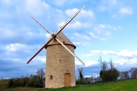 Enduits, joints et façades — monuments — Moulin de Gouville sur Mer.